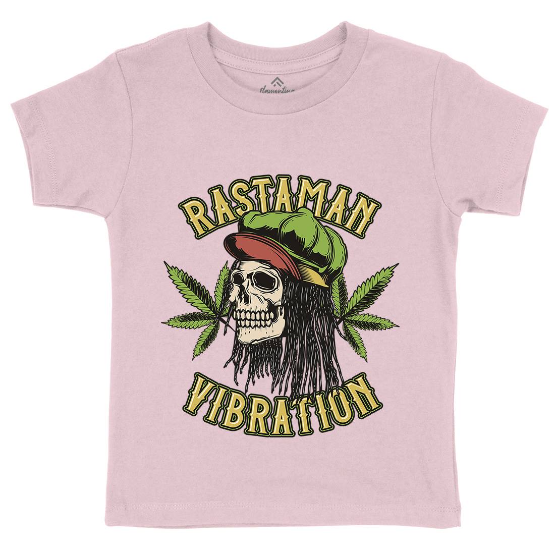 Rastaman Vibration Kids Organic Crew Neck T-Shirt Drugs B805