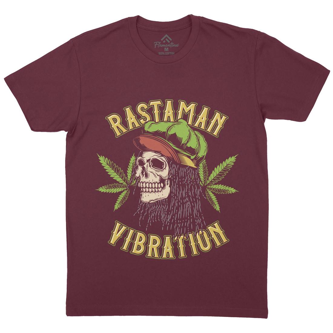 Rastaman Vibration Mens Crew Neck T-Shirt Drugs B805