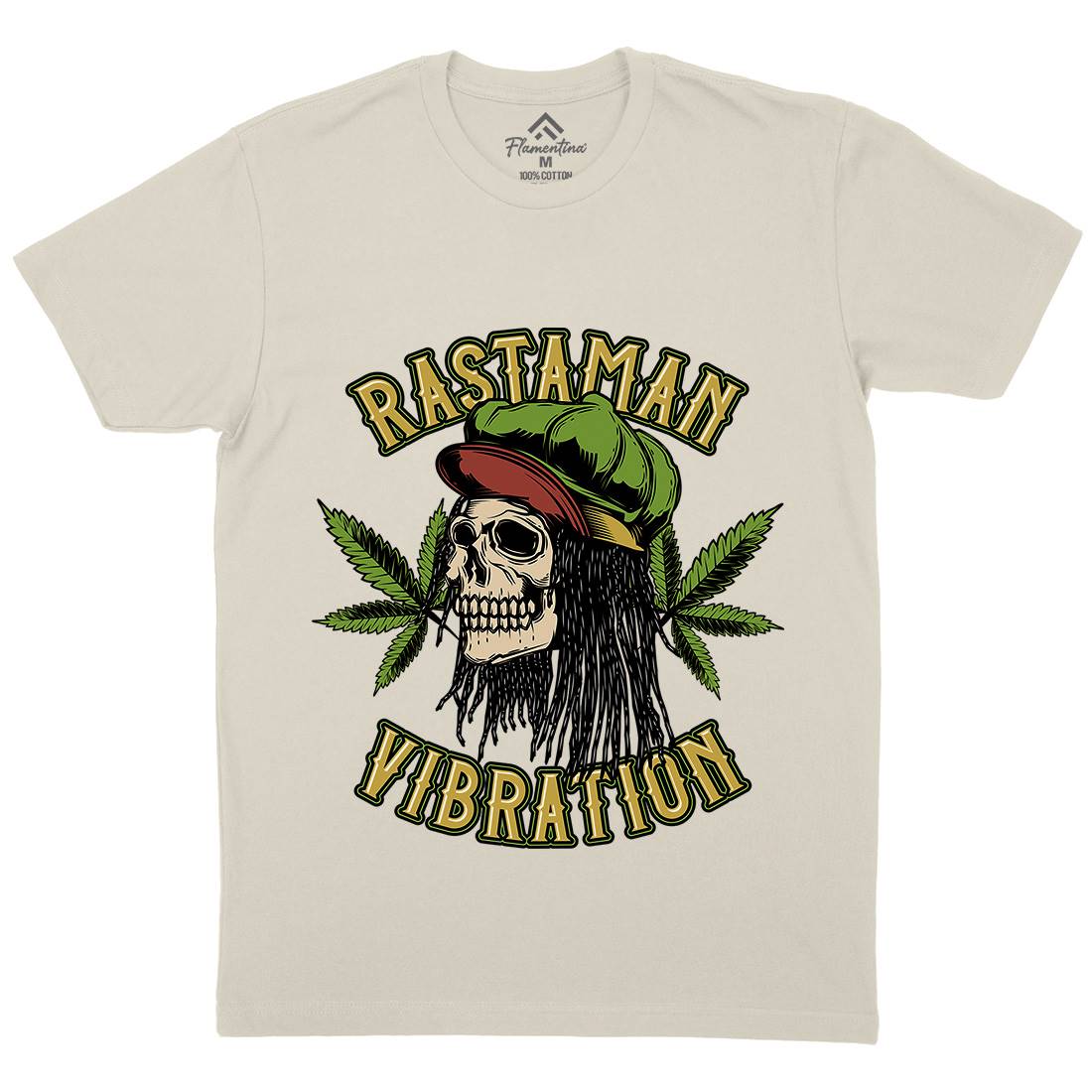 Rastaman Vibration Mens Organic Crew Neck T-Shirt Drugs B805