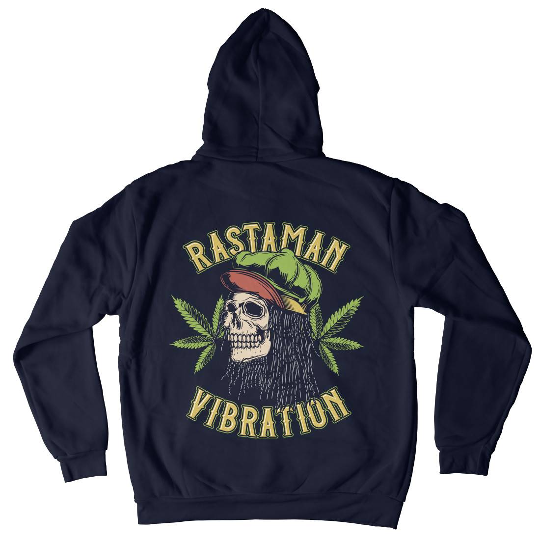 Rastaman Vibration Mens Hoodie With Pocket Drugs B805