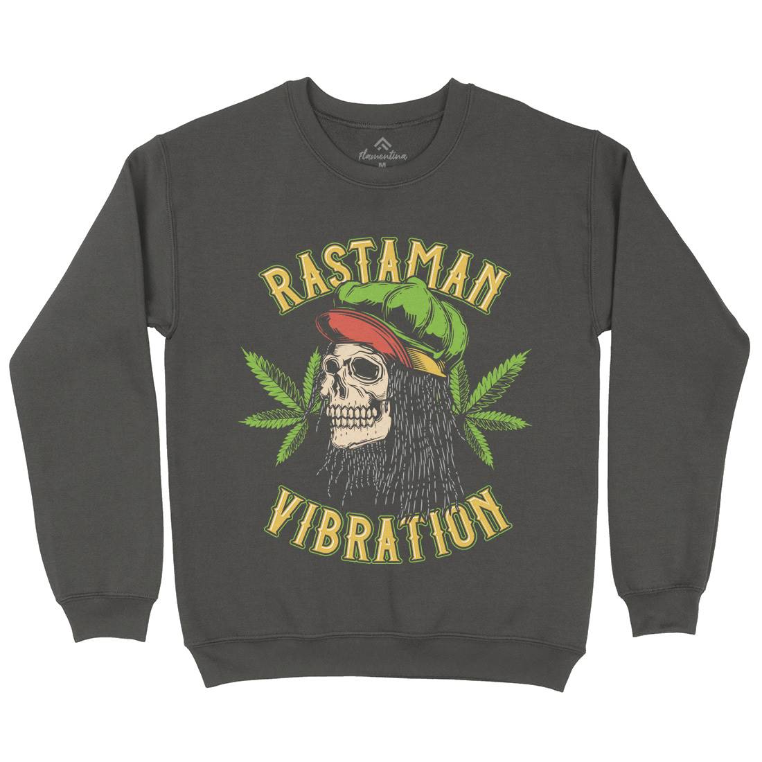 Rastaman Vibration Kids Crew Neck Sweatshirt Drugs B805