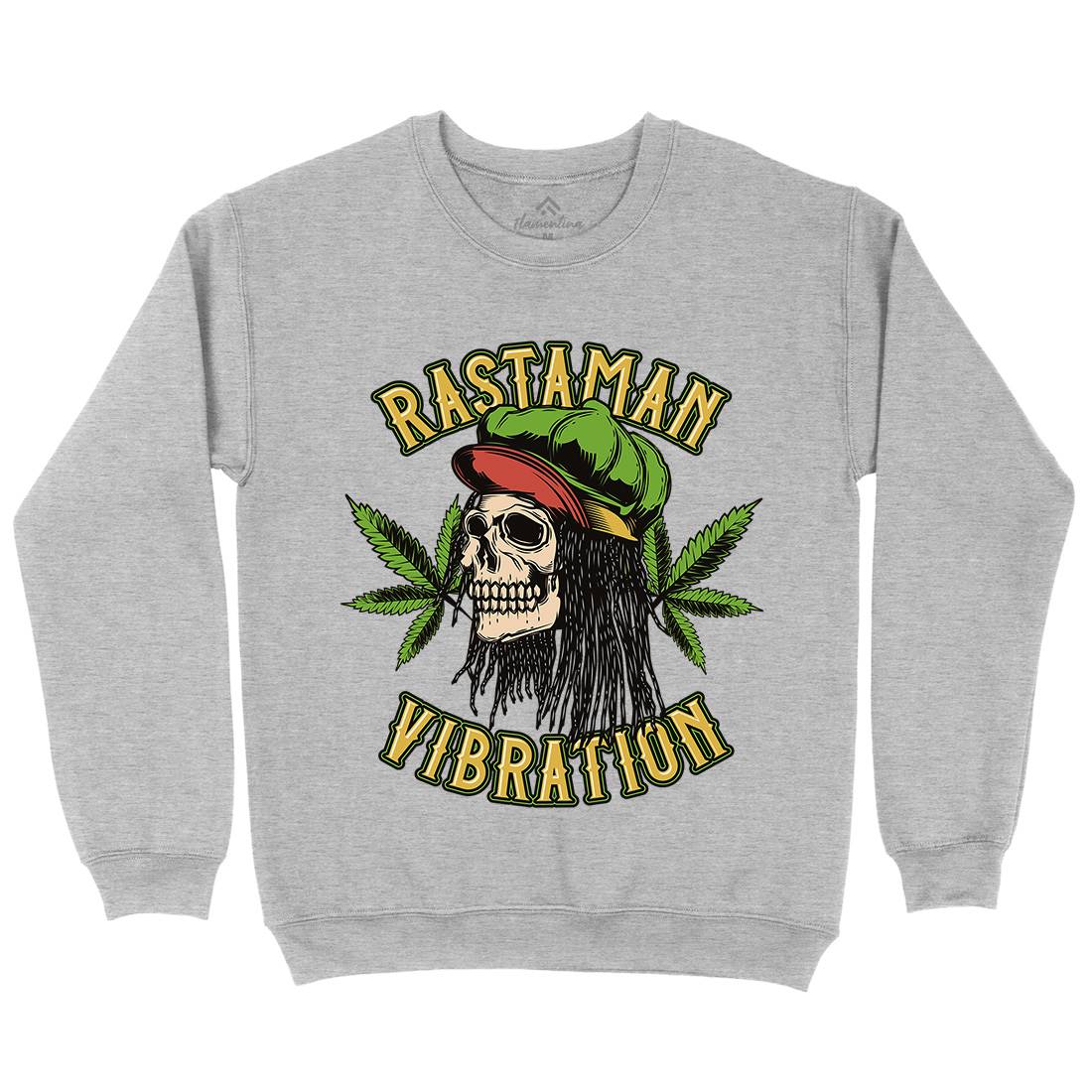 Rastaman Vibration Kids Crew Neck Sweatshirt Drugs B805