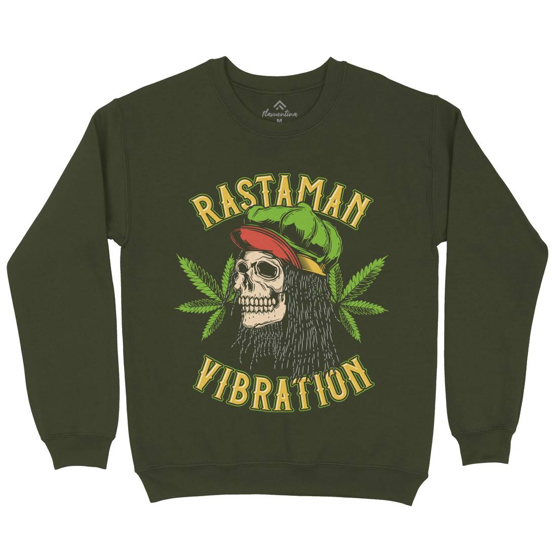 Rastaman Vibration Mens Crew Neck Sweatshirt Drugs B805