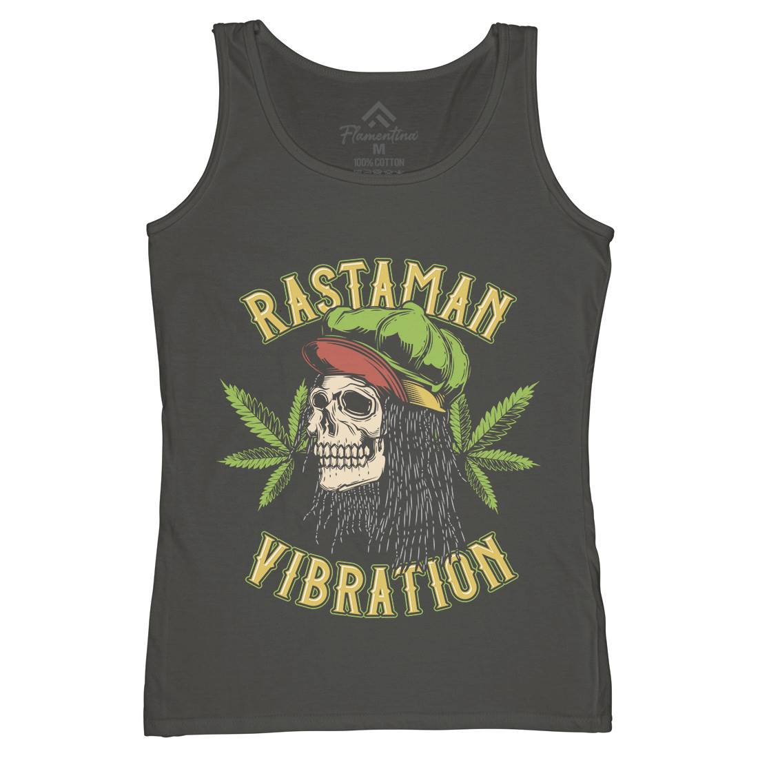 Rastaman Vibration Womens Organic Tank Top Vest Drugs B805