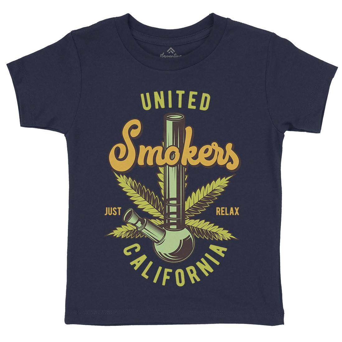 United Smokers Kids Organic Crew Neck T-Shirt Drugs B806