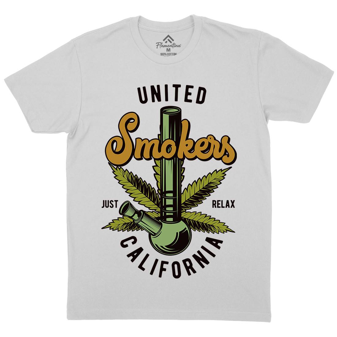 United Smokers Mens Crew Neck T-Shirt Drugs B806