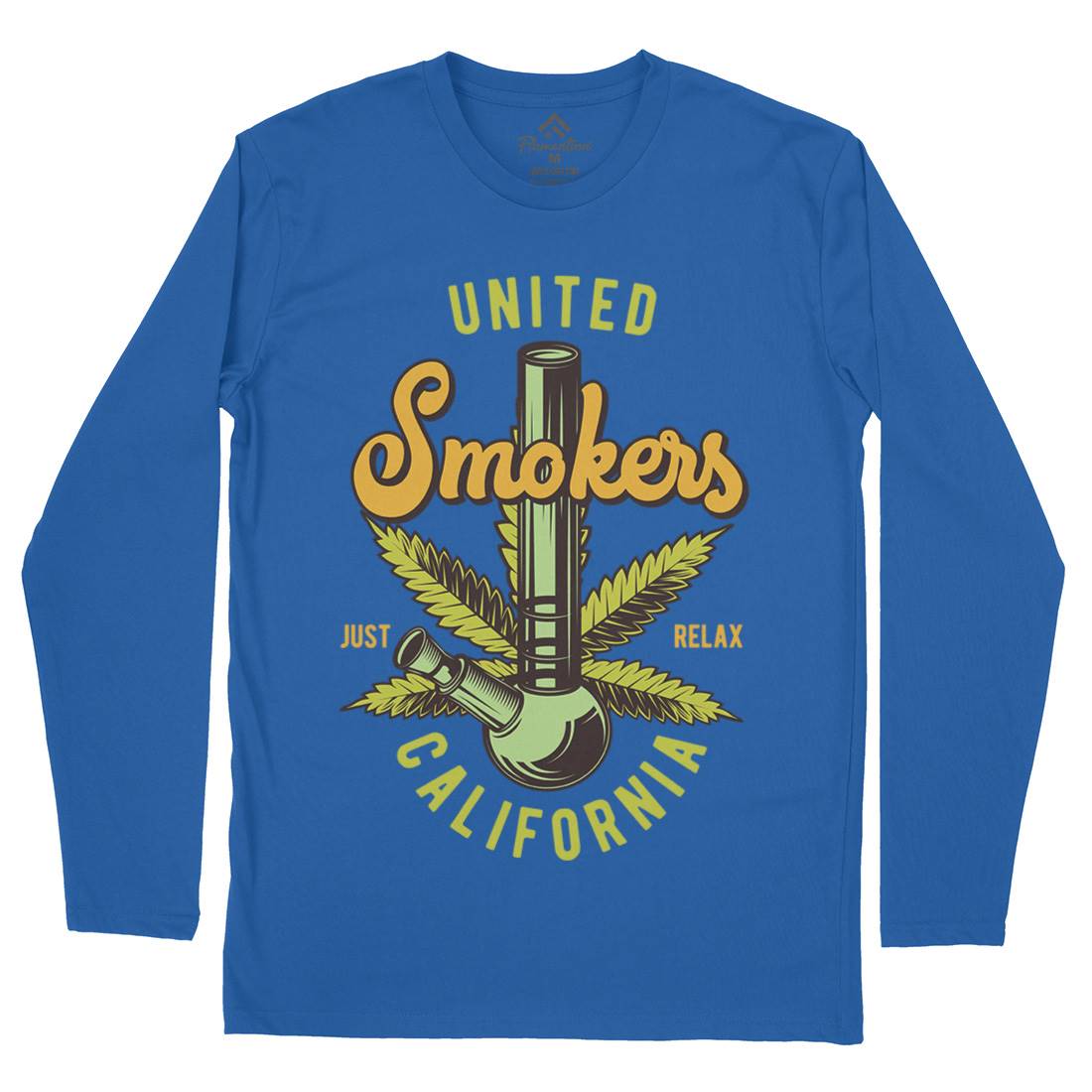 United Smokers Mens Long Sleeve T-Shirt Drugs B806
