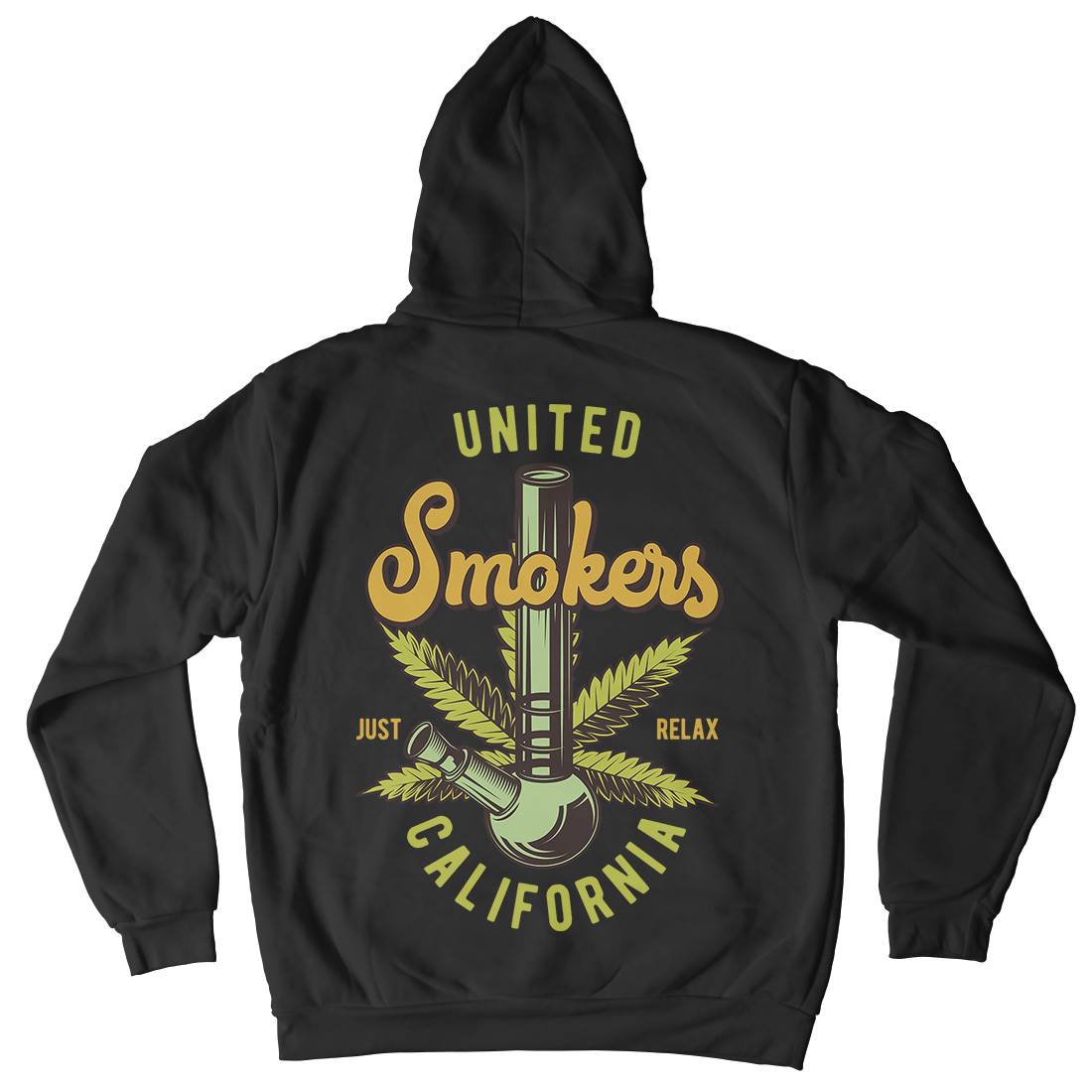 United Smokers Mens Hoodie With Pocket Drugs B806