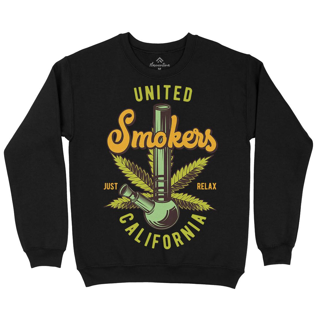 United Smokers Kids Crew Neck Sweatshirt Drugs B806