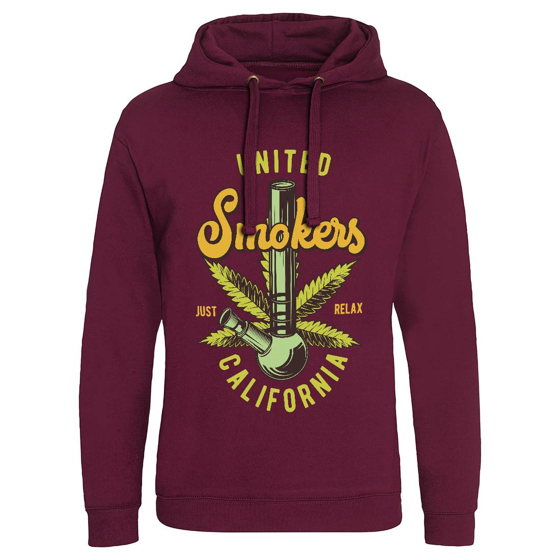 United Smokers Mens Hoodie Without Pocket Drugs B806