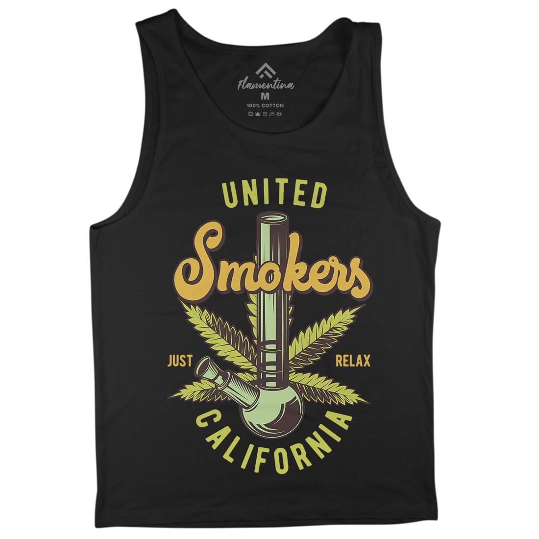 United Smokers Mens Tank Top Vest Drugs B806