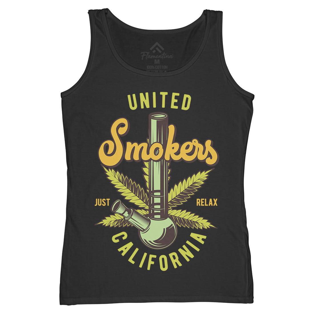 United Smokers Womens Organic Tank Top Vest Drugs B806