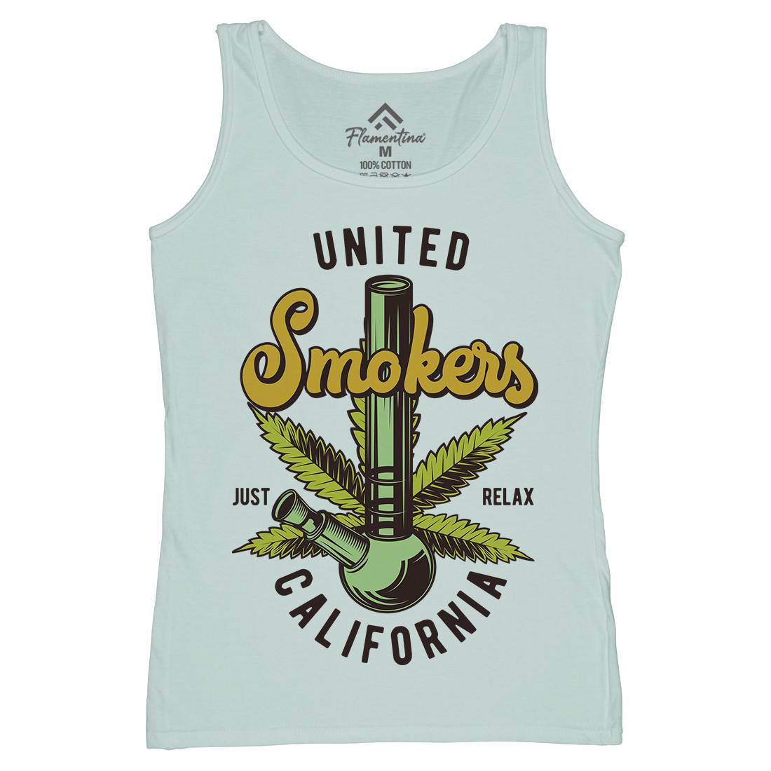 United Smokers Womens Organic Tank Top Vest Drugs B806