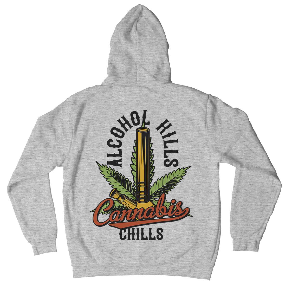 Cannabis Chills Mens Hoodie With Pocket Drugs B807