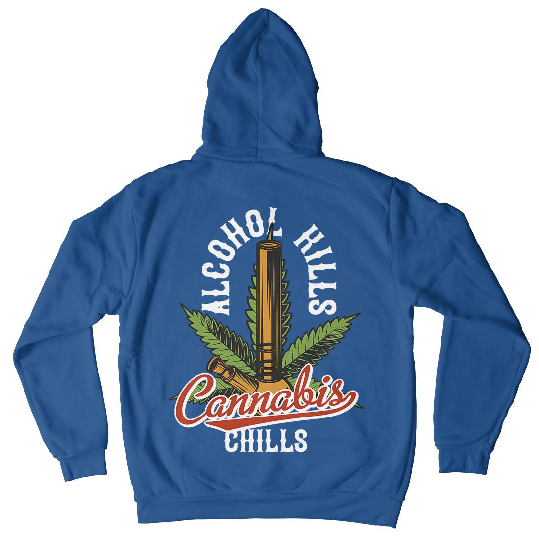 Cannabis Chills Mens Hoodie With Pocket Drugs B807