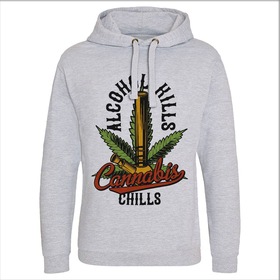 Cannabis Chills Mens Hoodie Without Pocket Drugs B807