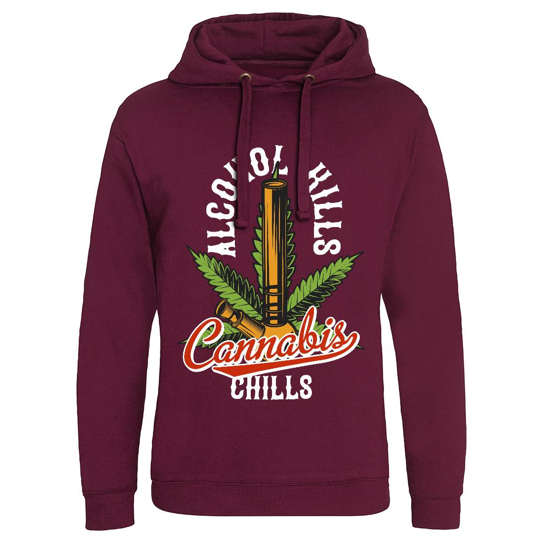 Cannabis Chills Mens Hoodie Without Pocket Drugs B807