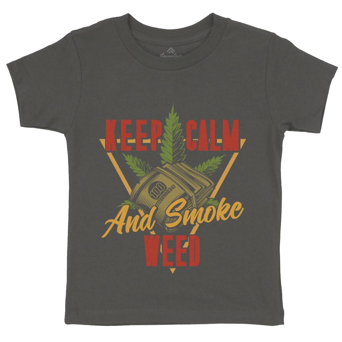 Keep Calm Kids Crew Neck T-Shirt Drugs B808