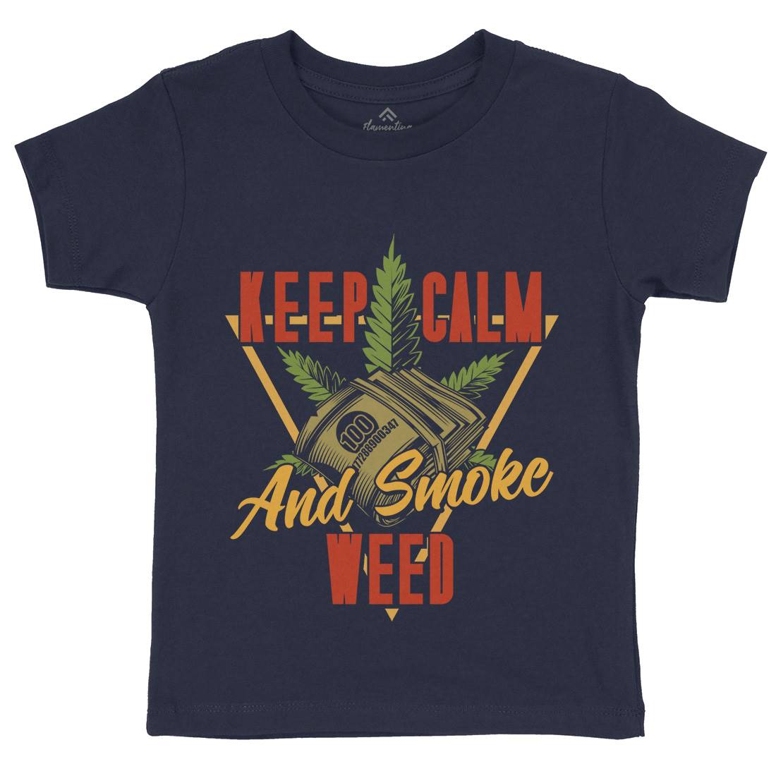 Keep Calm Kids Organic Crew Neck T-Shirt Drugs B808