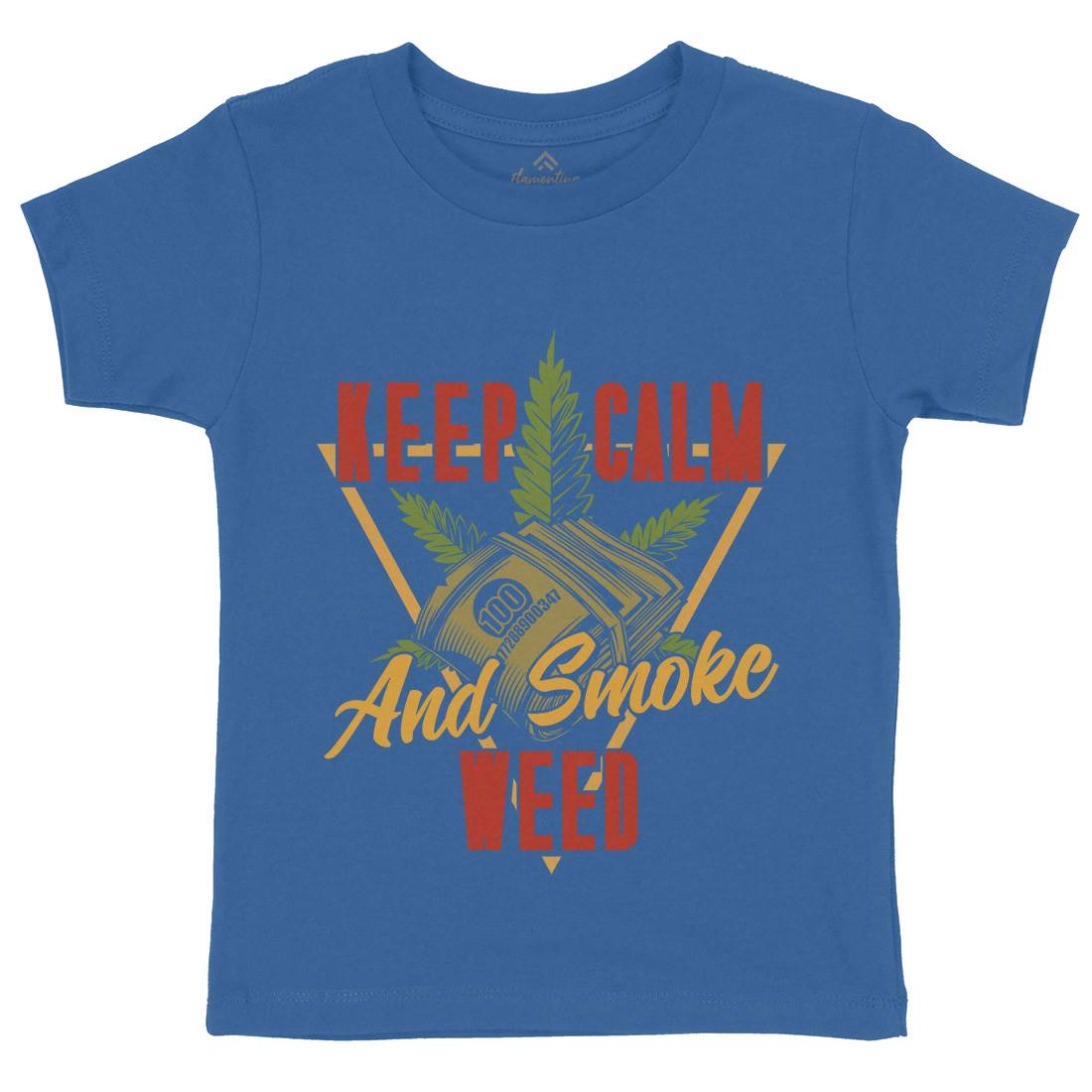 Keep Calm Kids Crew Neck T-Shirt Drugs B808