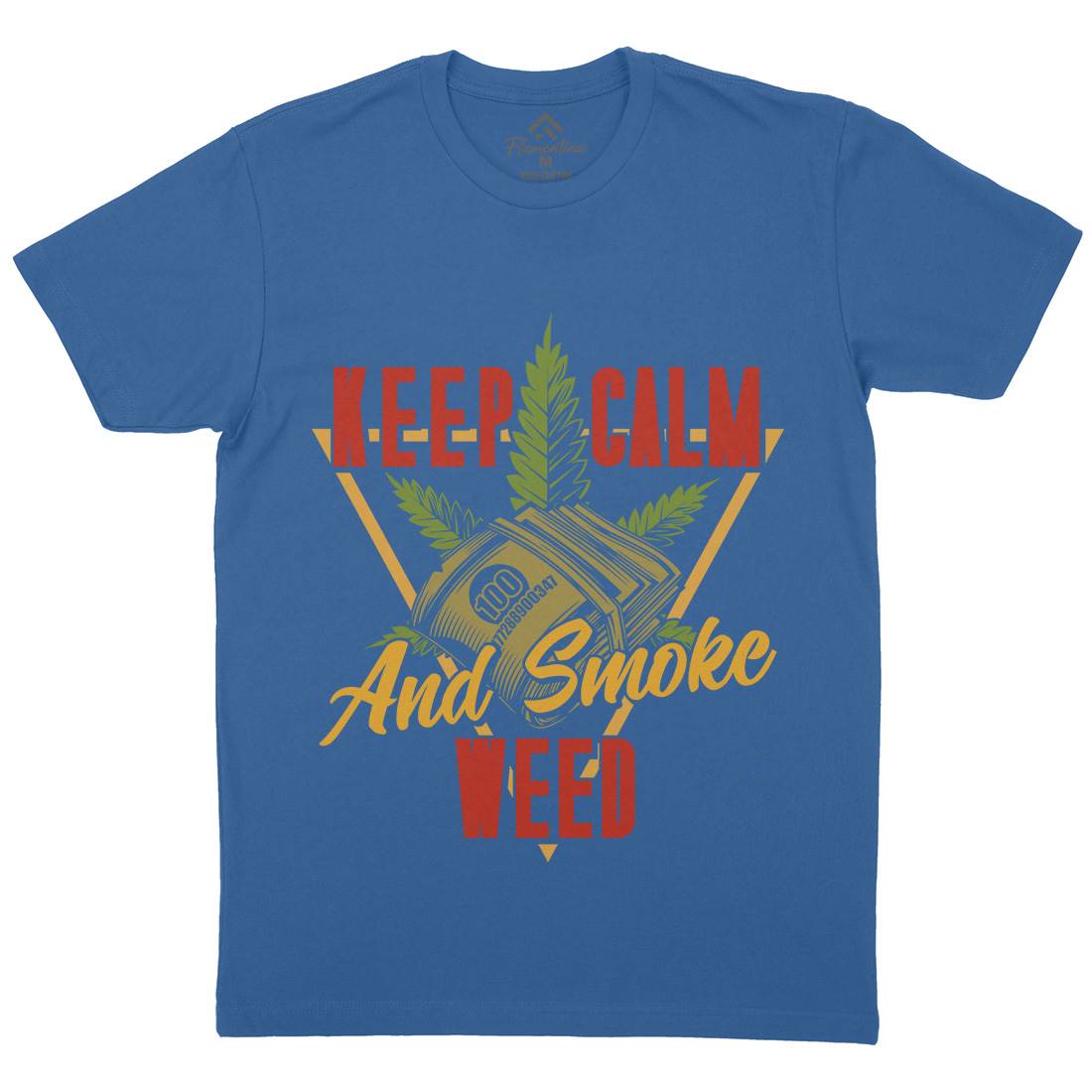 Keep Calm Mens Crew Neck T-Shirt Drugs B808