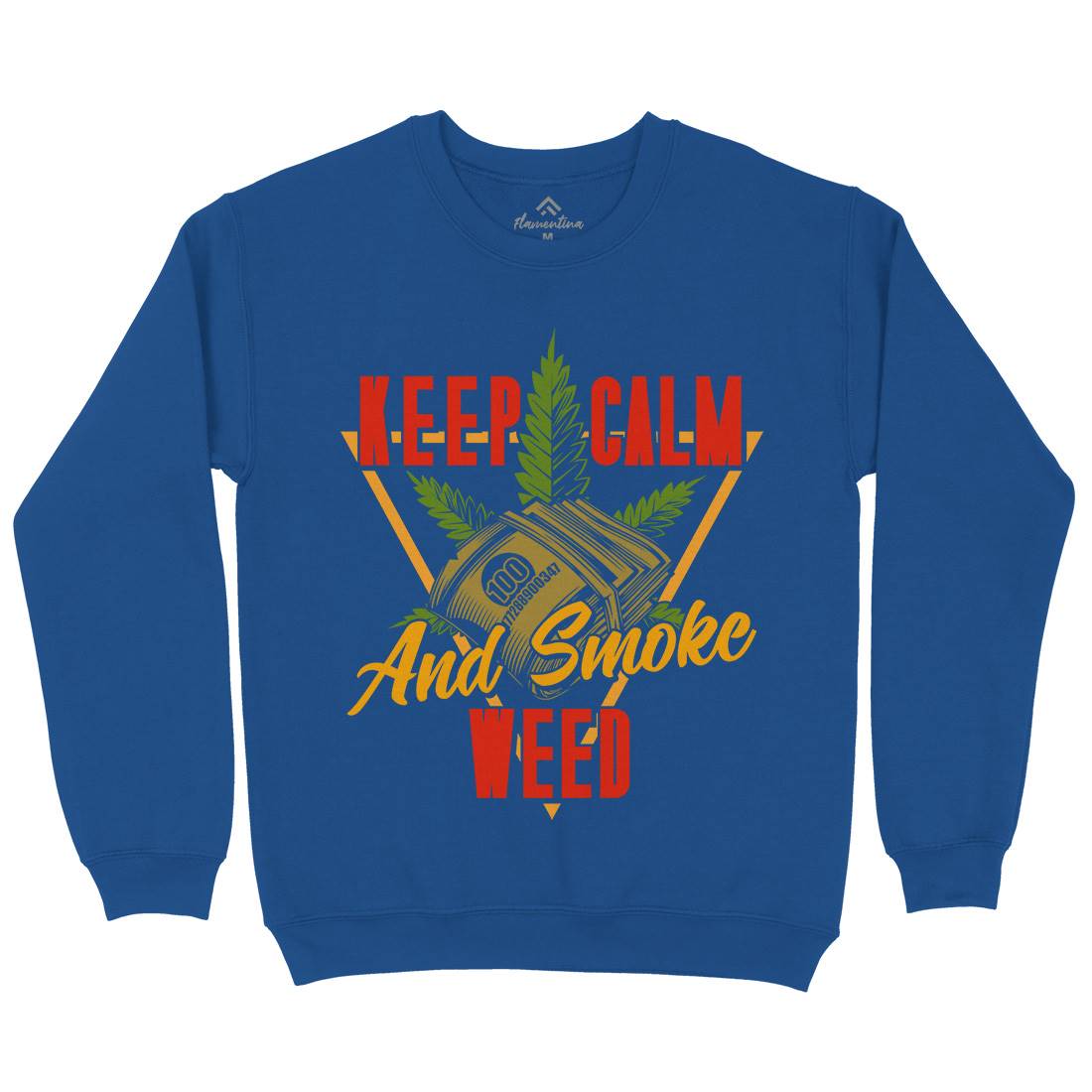 Keep Calm Mens Crew Neck Sweatshirt Drugs B808