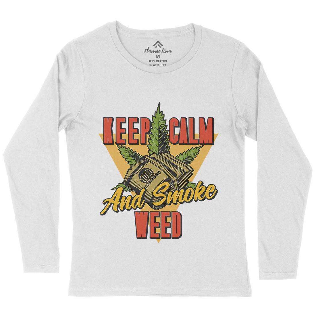 Keep Calm Womens Long Sleeve T-Shirt Drugs B808
