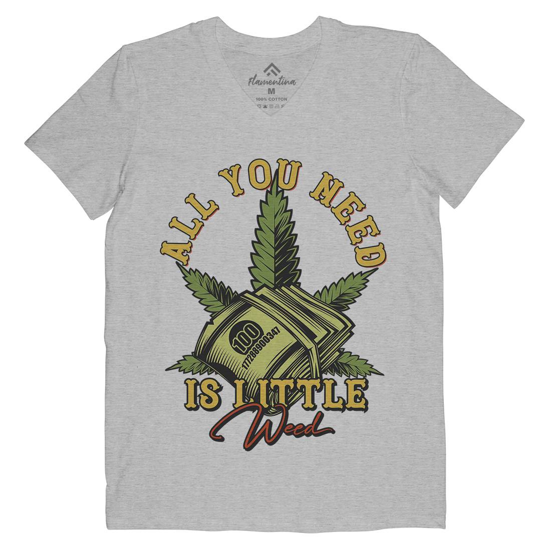 All You Need Mens V-Neck T-Shirt Drugs B809