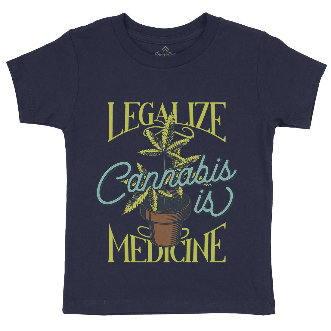 Medicine Kids Organic Crew Neck T-Shirt Drugs B810