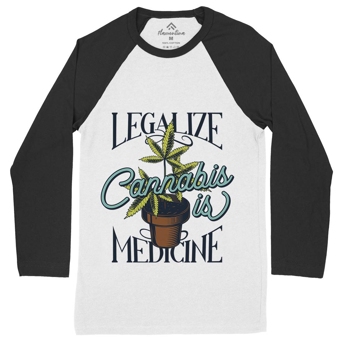 Medicine Mens Long Sleeve Baseball T-Shirt Drugs B810