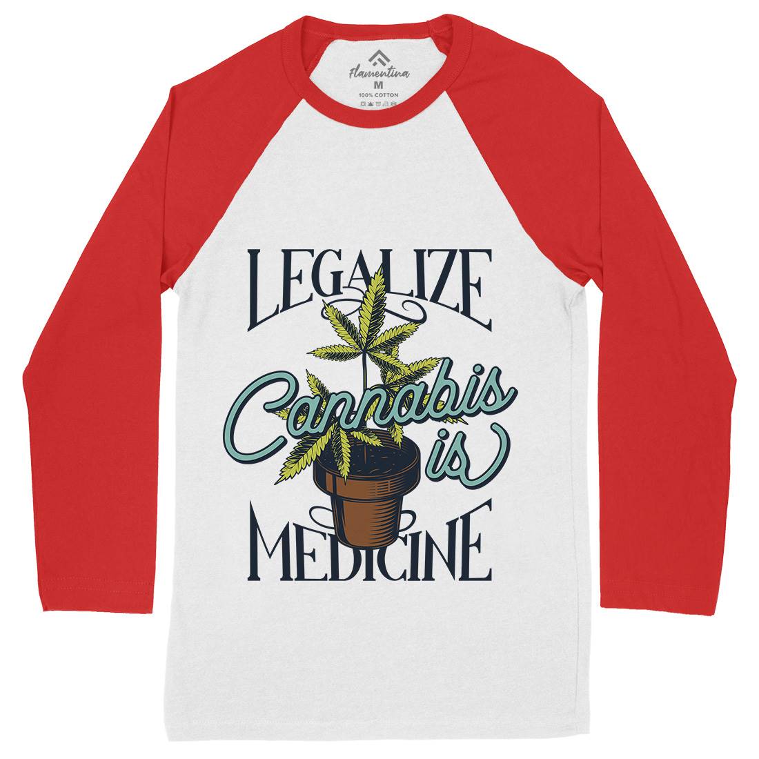 Medicine Mens Long Sleeve Baseball T-Shirt Drugs B810