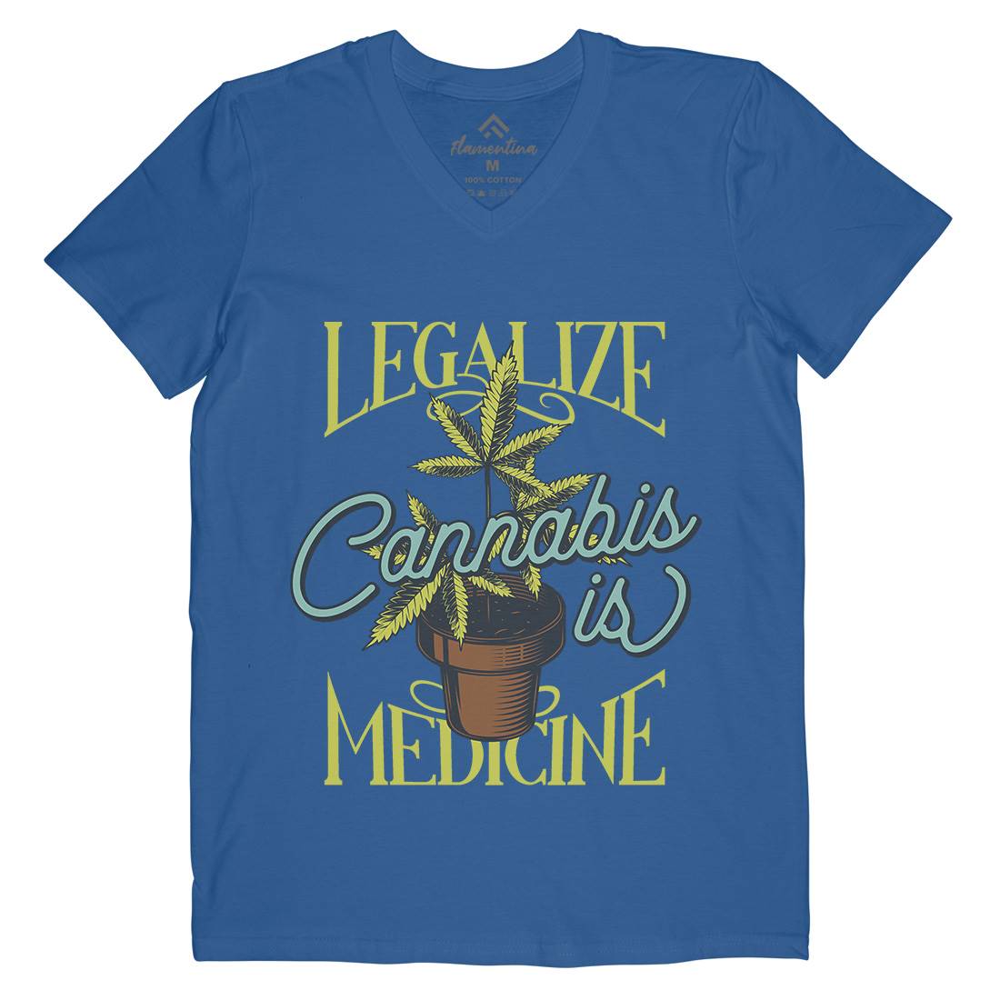Medicine Mens V-Neck T-Shirt Drugs B810