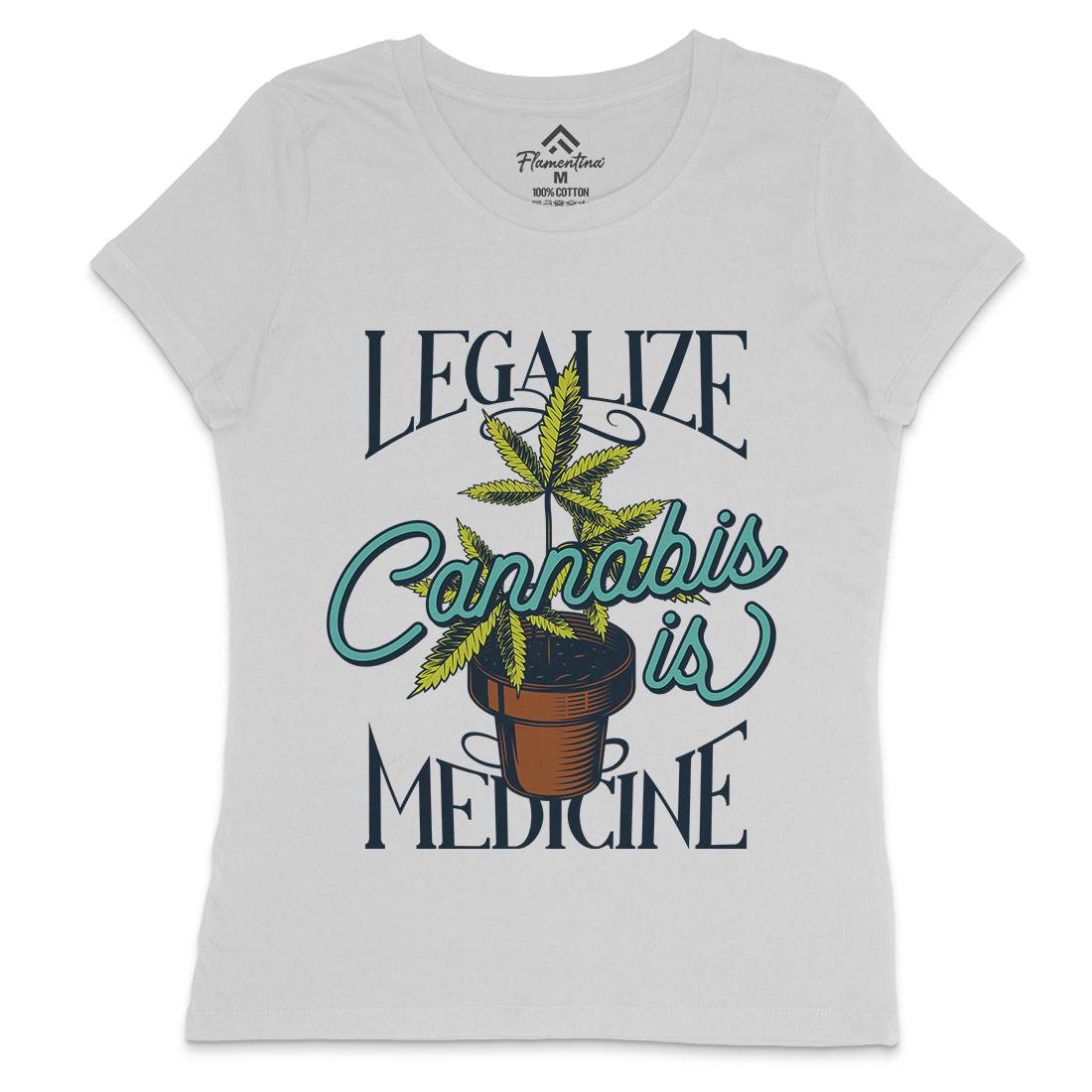Medicine Womens Crew Neck T-Shirt Drugs B810