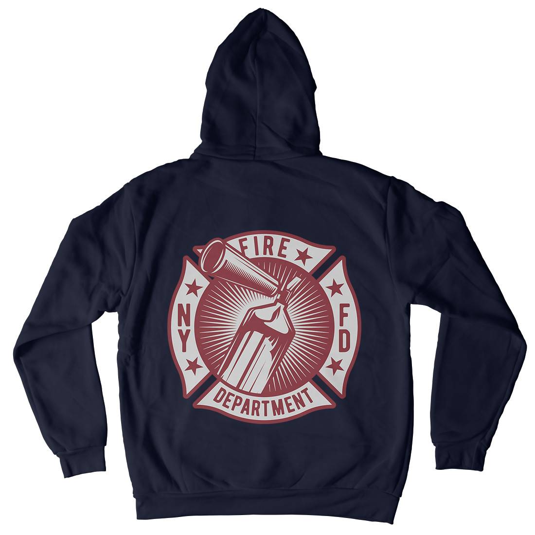Fire Fighter Mens Hoodie With Pocket Firefighters B811