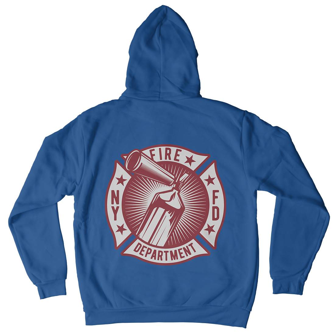 Fire Fighter Mens Hoodie With Pocket Firefighters B811
