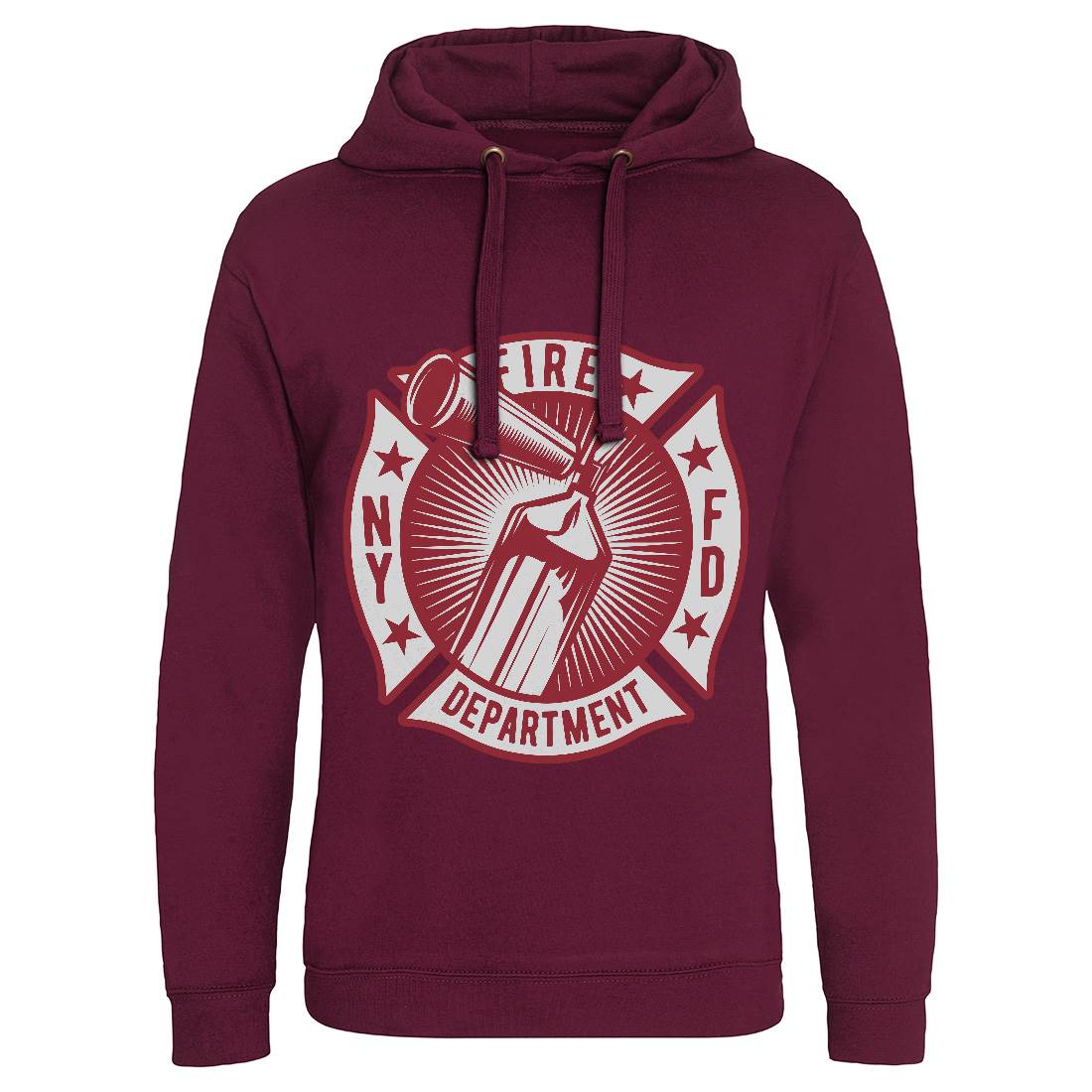 Fire Fighter Mens Hoodie Without Pocket Firefighters B811