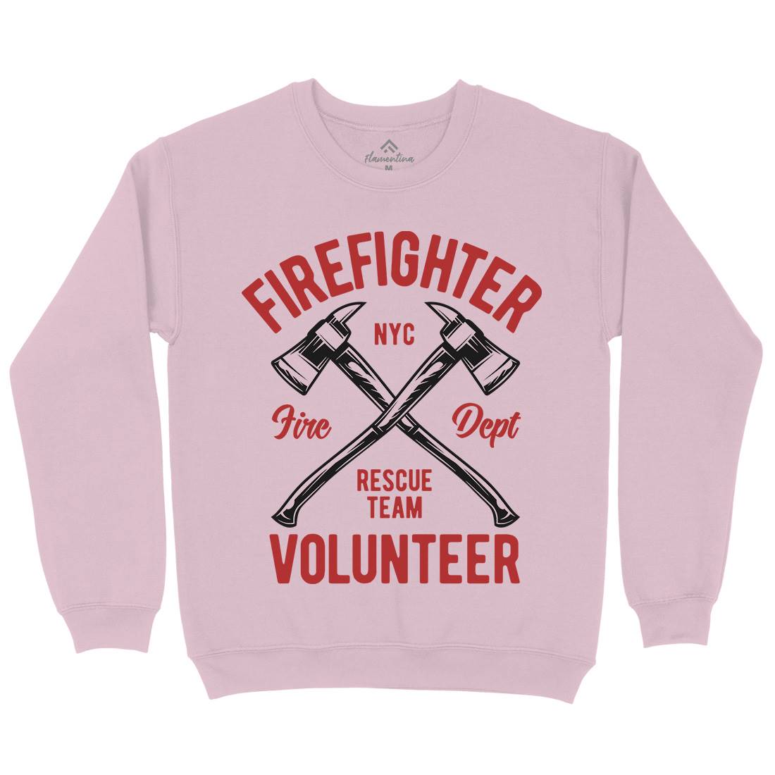 Fire Fighter Kids Crew Neck Sweatshirt Firefighters B812