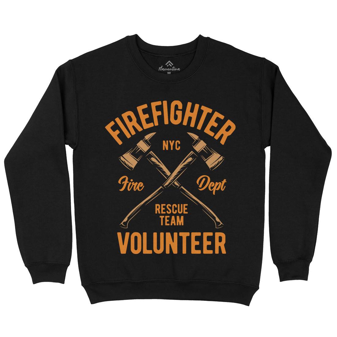 Fire Fighter Kids Crew Neck Sweatshirt Firefighters B812
