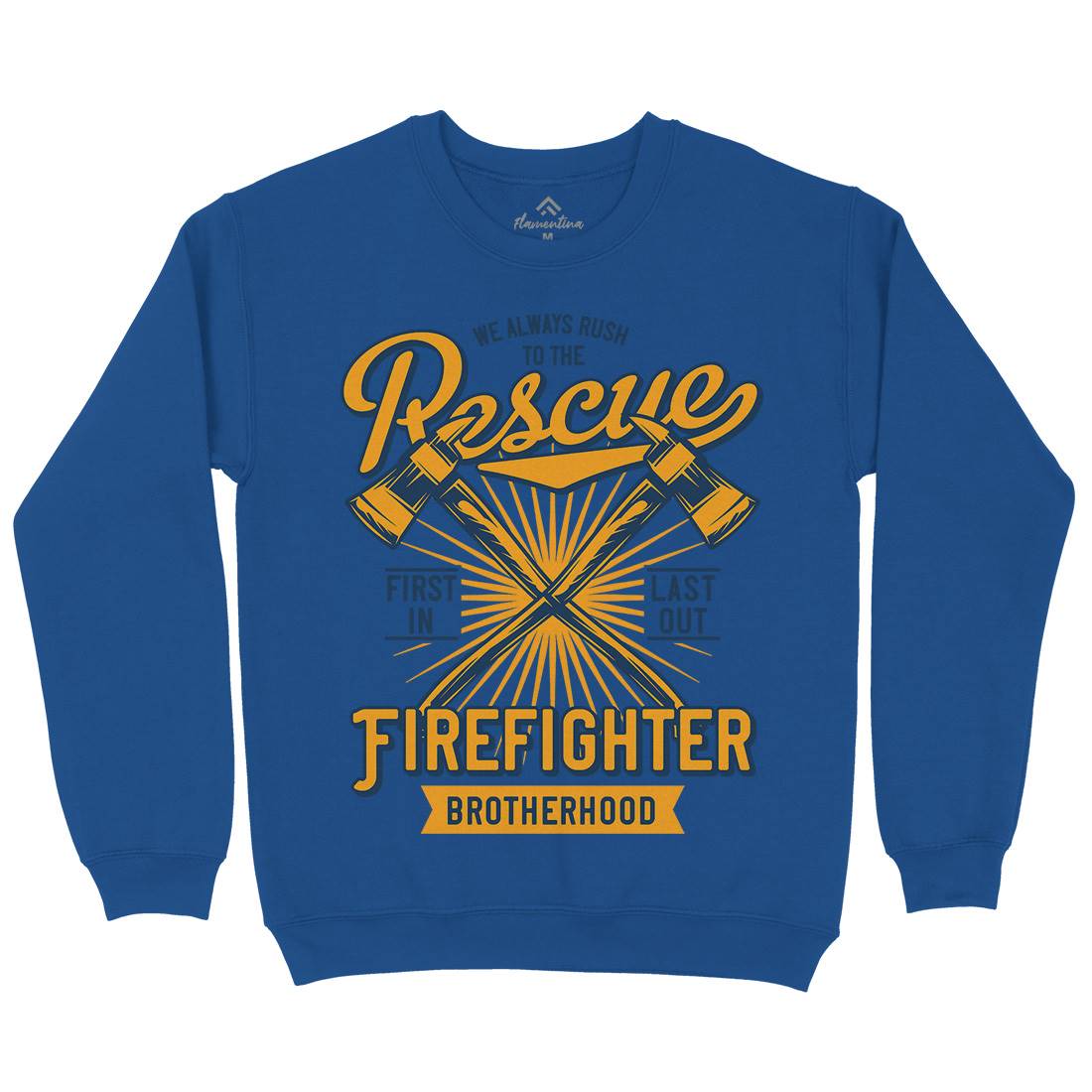 Fire Fighter Kids Crew Neck Sweatshirt Firefighters B813