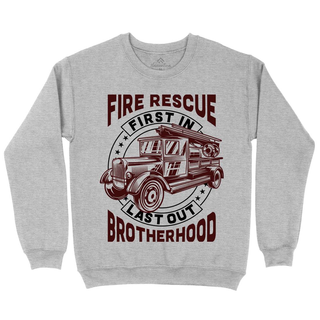 Fire Fighter Kids Crew Neck Sweatshirt Firefighters B814