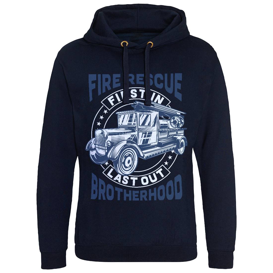Fire Fighter Mens Hoodie Without Pocket Firefighters B814