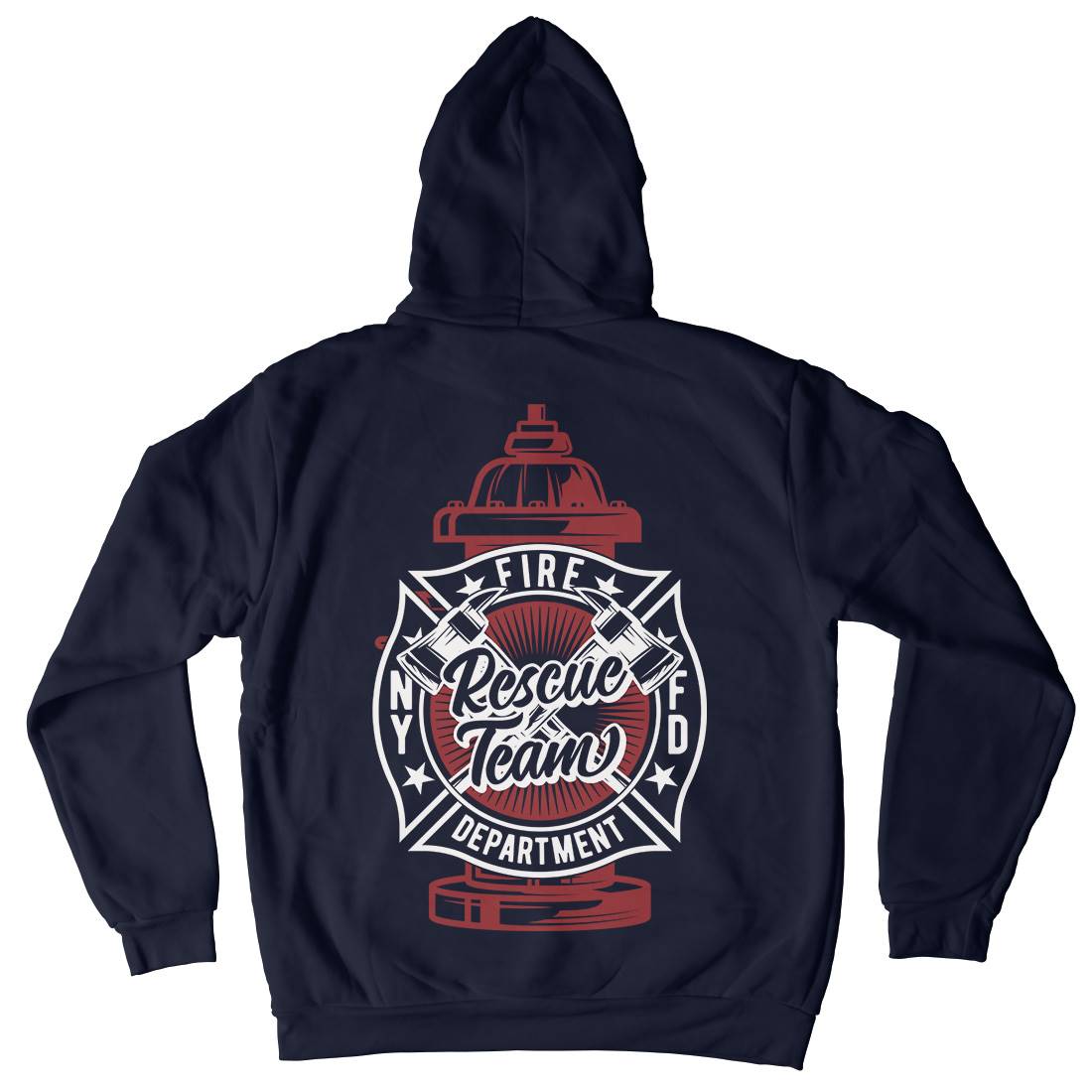 Fire Fighter Mens Hoodie With Pocket Firefighters B817