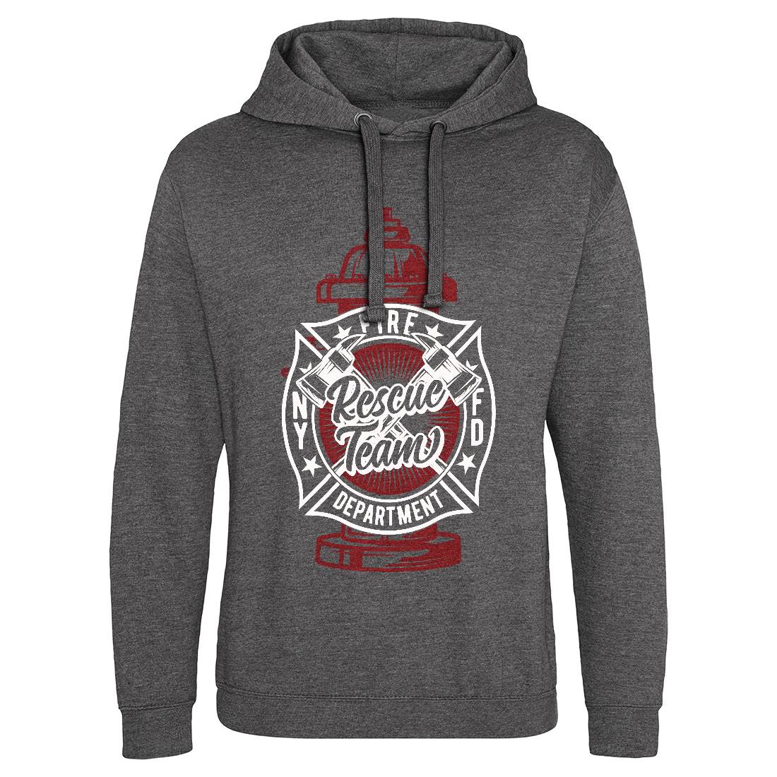 Fire Fighter Mens Hoodie Without Pocket Firefighters B817