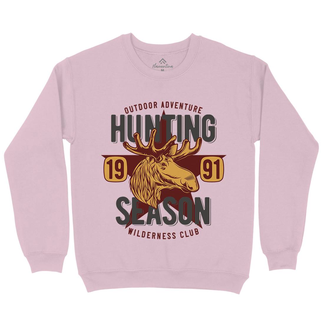 Deer Hunt Kids Crew Neck Sweatshirt Animals B819