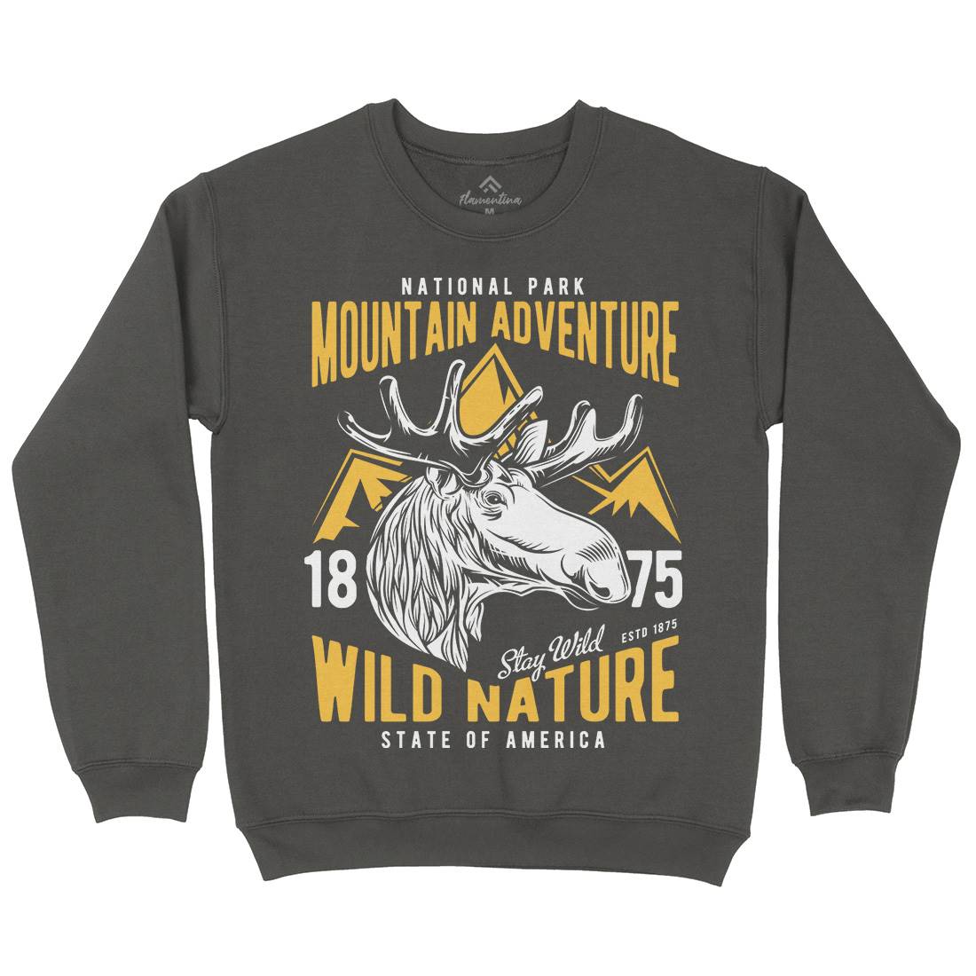 Moose Hunt Kids Crew Neck Sweatshirt Animals B820