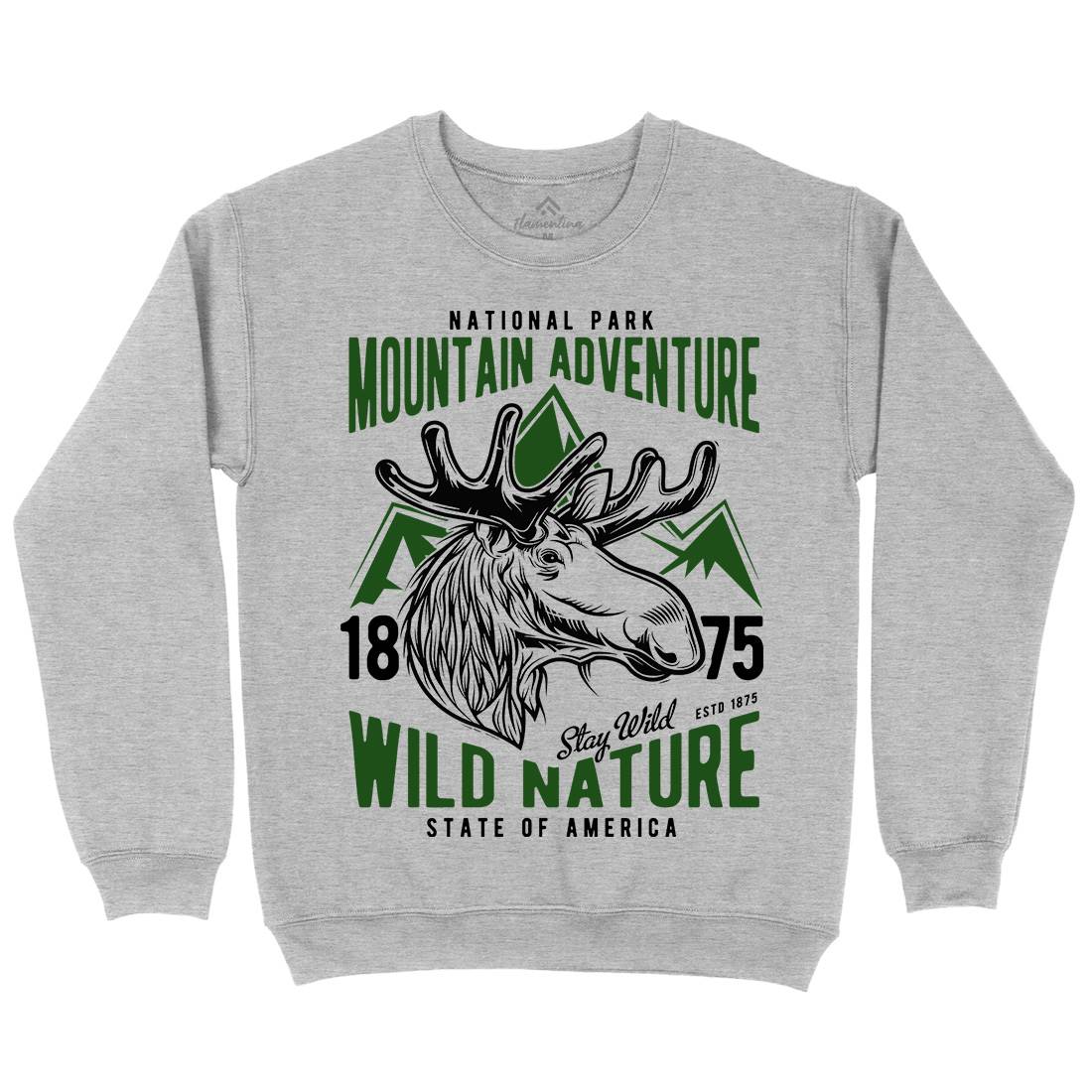 Moose Hunt Kids Crew Neck Sweatshirt Animals B820