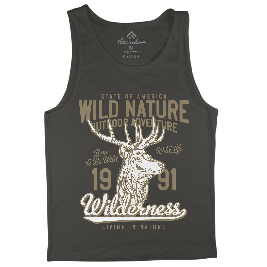 Deer Hunt Mens Tank Top Vest Animals B821