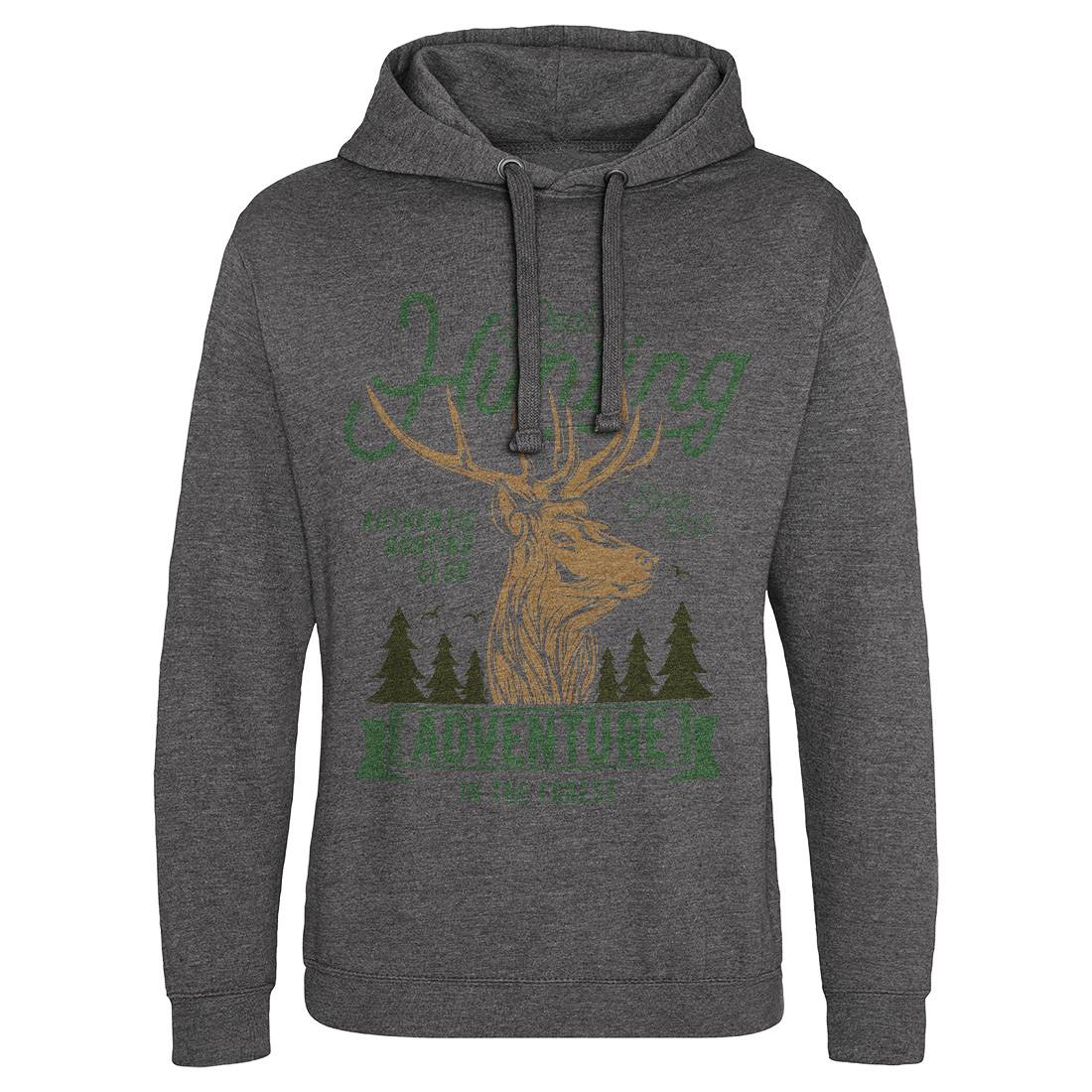 Deer Hunt Mens Hoodie Without Pocket Animals B822