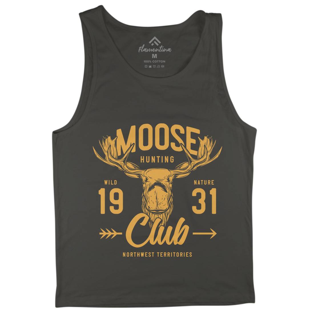 Moose Hunt Mens Tank Top Vest Animals B824