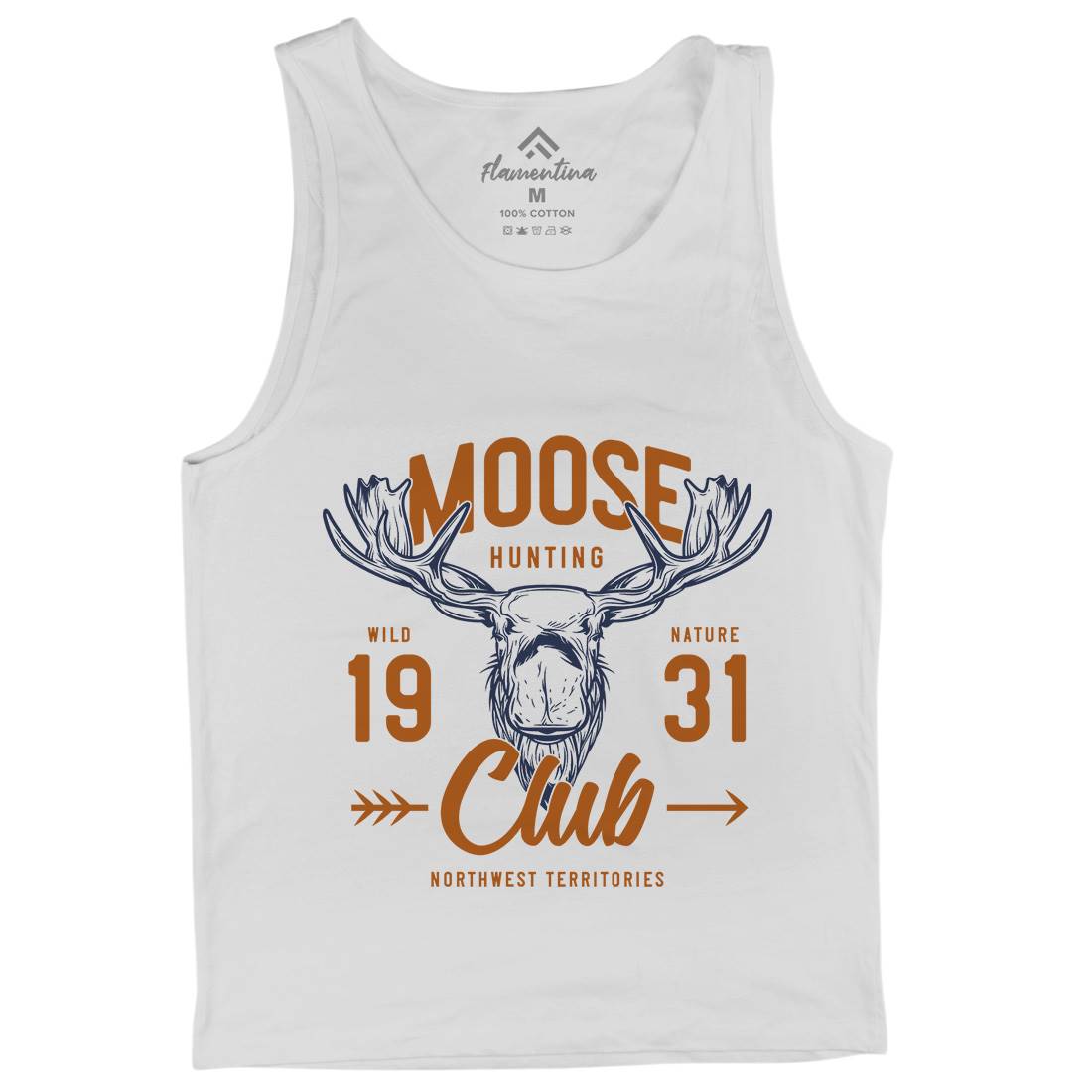 Moose Hunt Mens Tank Top Vest Animals B824